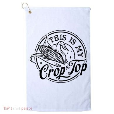 This Is My Crop Top Corn Lover Funny Farmer Farming Golf Towel