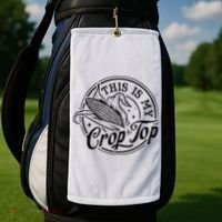 This Is My Crop Top Corn Lover Funny Farmer Farming Golf Towel thumb 2