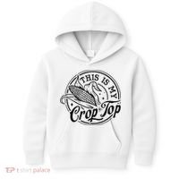 This Is My Crop Top Corn Lover Funny Farmer Farming Kids Hoodie thumb 0
