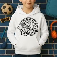 This Is My Crop Top Corn Lover Funny Farmer Farming Kids Hoodie thumb 2