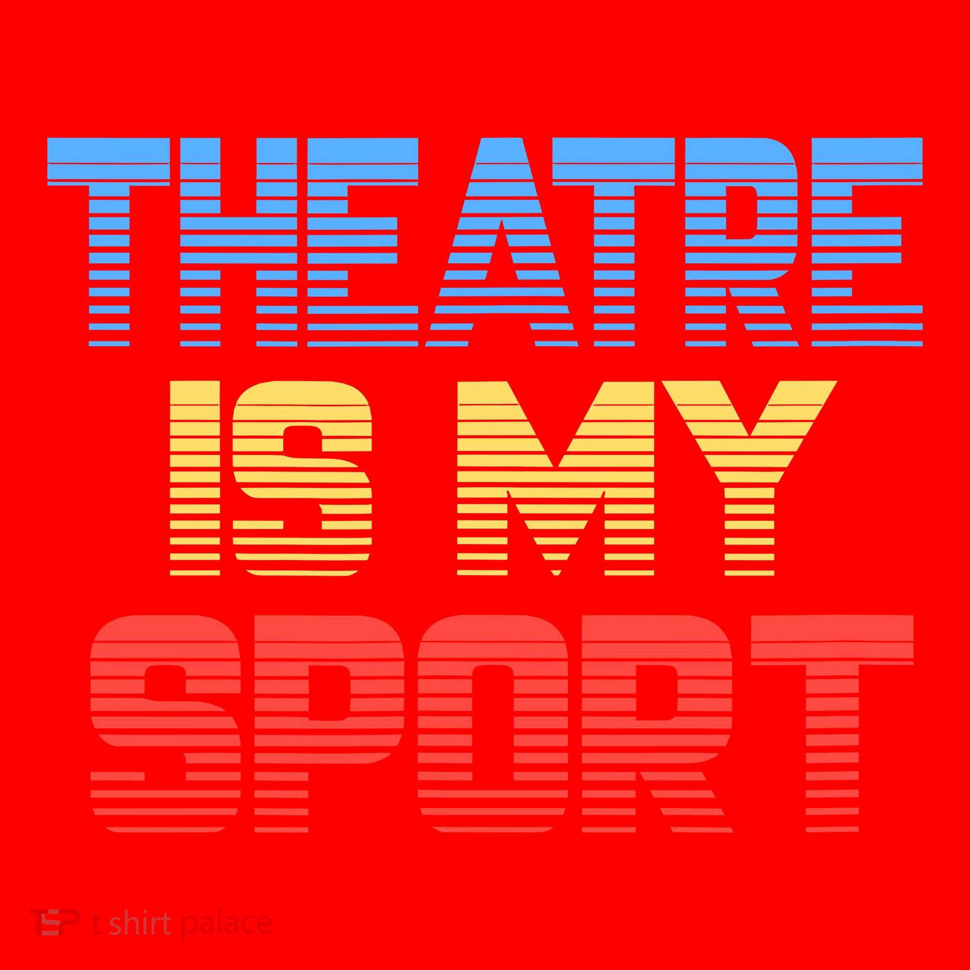 Theatre Is My Sport Funny Theater Gift Actor Actress Santa Hat