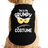This Is My Grumpy Costume Funny Halloween Doggie Tank thumb 0