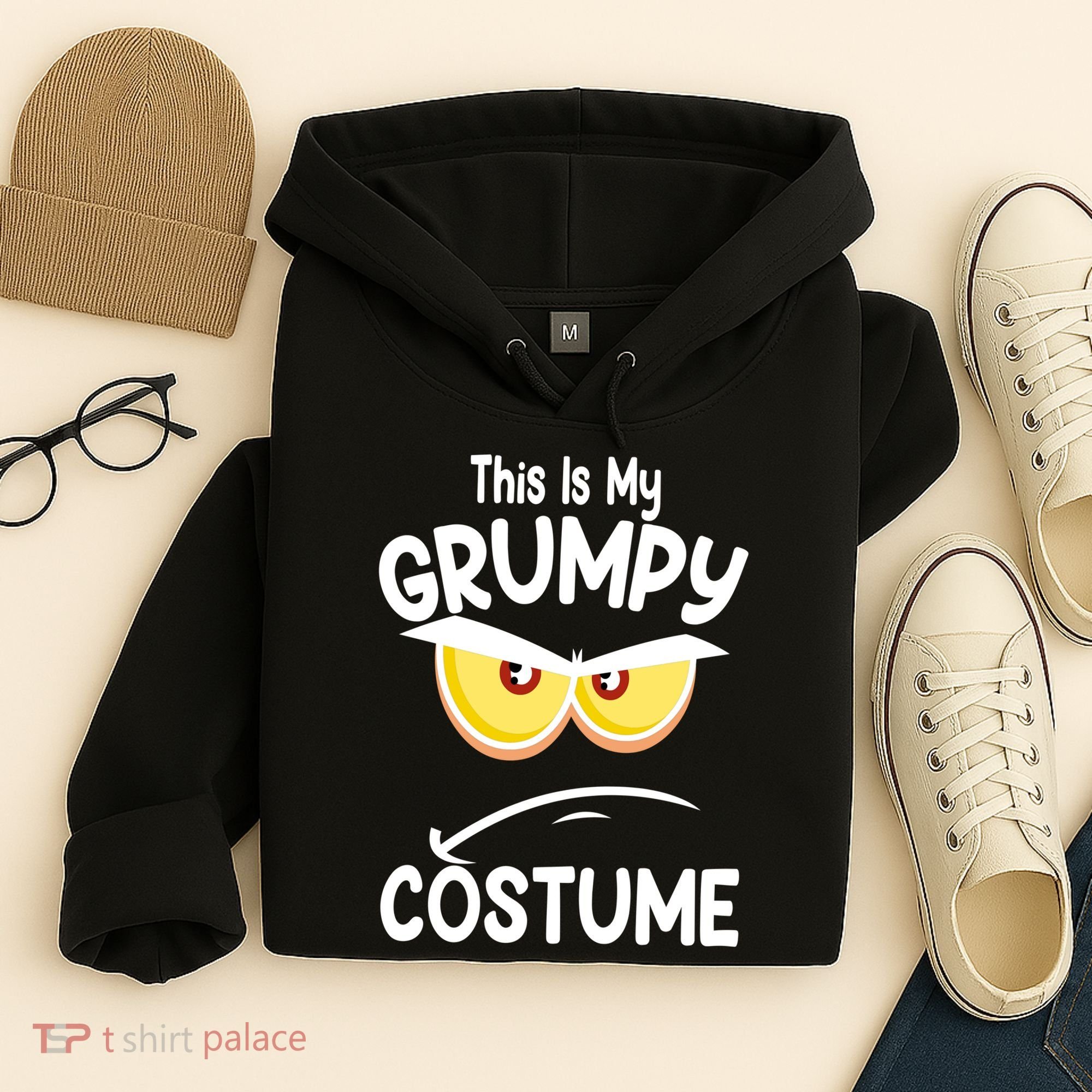 This Is My Grumpy Costume Funny Halloween Hoodie