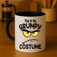 This Is My Grumpy Costume Funny Halloween Coffee Mug thumb 4