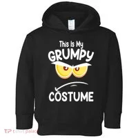 This Is My Grumpy Costume Funny Halloween Toddler Hoodie thumb 0