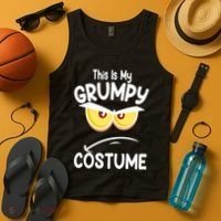 This Is My Grumpy Costume Funny Halloween Tank Top thumb 4