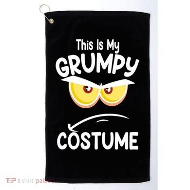 This Is My Grumpy Costume Funny Halloween Golf Towel