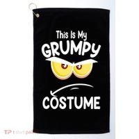 This Is My Grumpy Costume Funny Halloween Golf Towel thumb 0