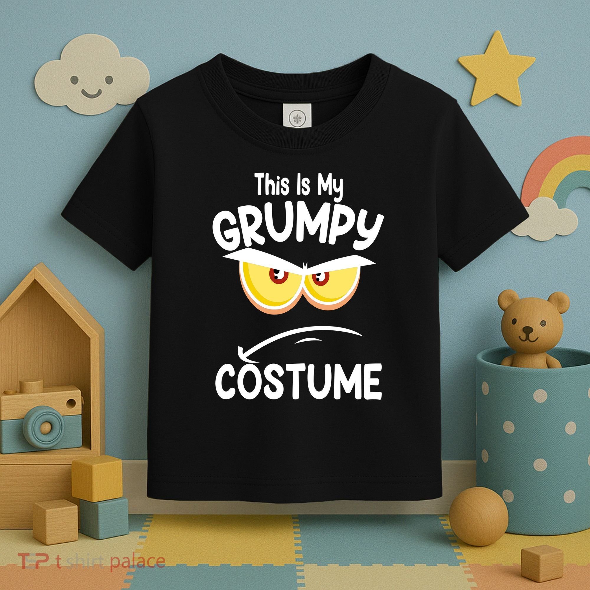 This Is My Grumpy Costume Funny Halloween Toddler T-Shirt