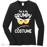 This Is My Grumpy Costume Funny Halloween Women's Long Sleeve Shirt thumb 0