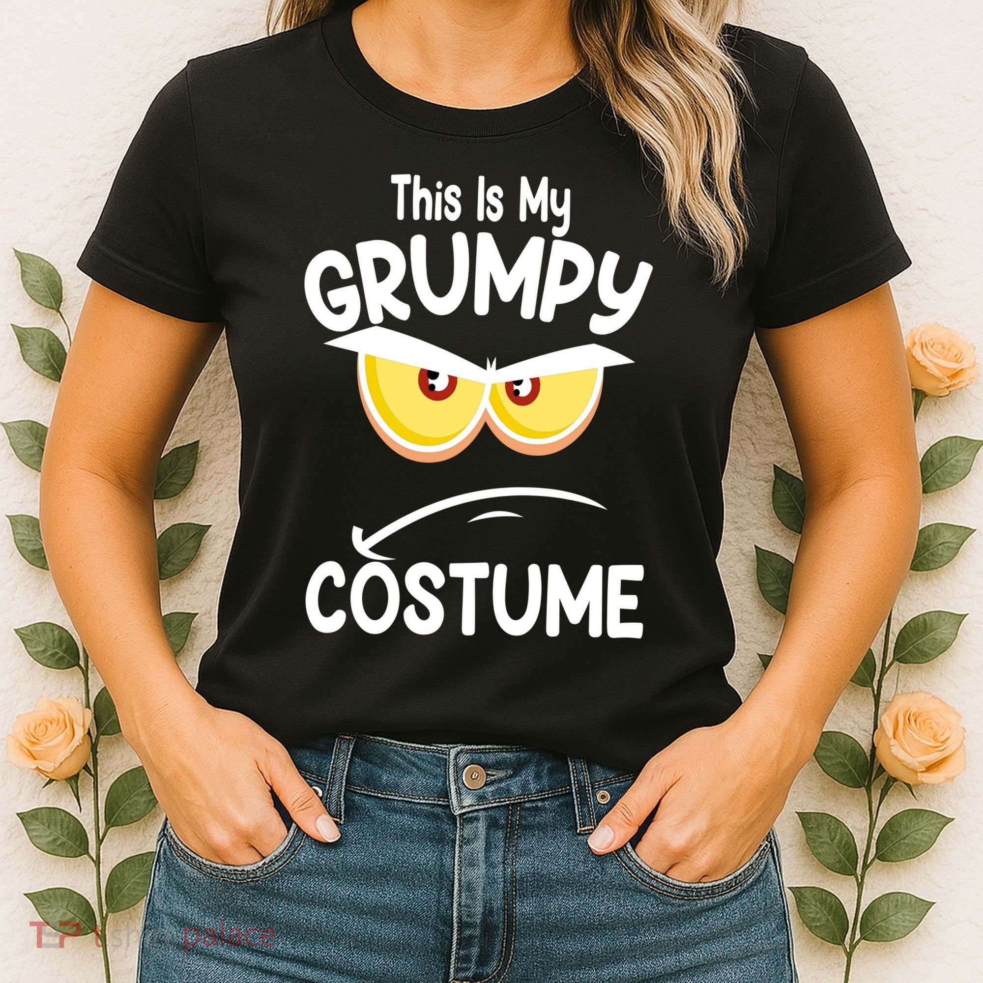 This Is My Grumpy Costume Funny Halloween Women's T-Shirt