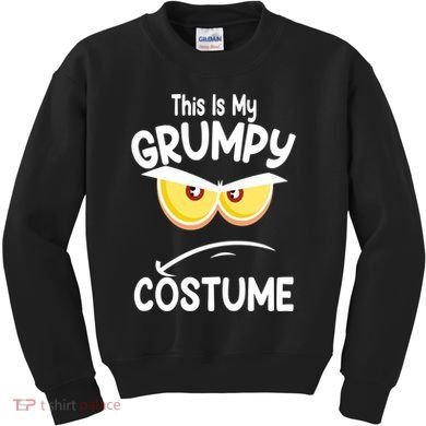 This Is My Grumpy Costume Funny Halloween Kids Sweatshirt