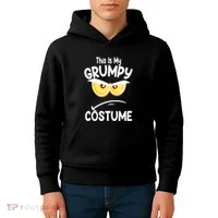 This Is My Grumpy Costume Funny Halloween Kids Hoodie thumb 4