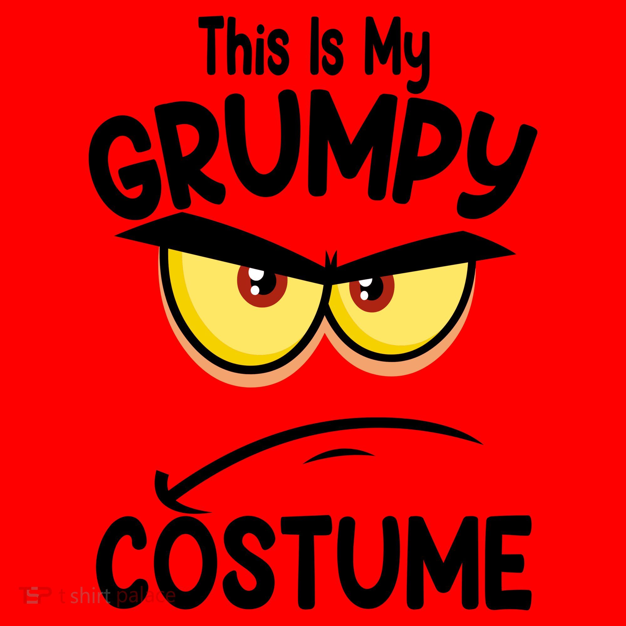 This Is My Grumpy Costume Funny Halloween Santa Hat