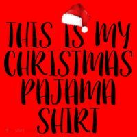 This Is My Christmas Pajama Shirt Santa Hat thumb 1