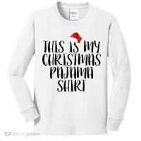 This Is My Christmas Pajama Shirt Kids Long Sleeve Shirt thumb 0