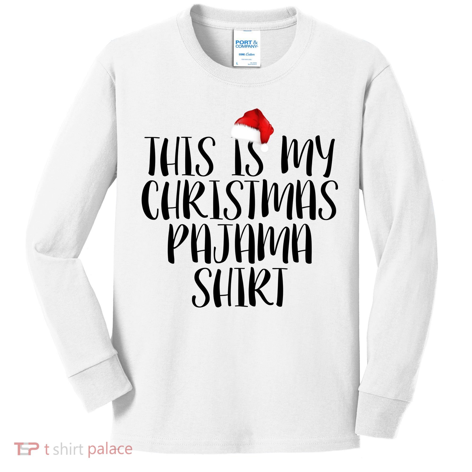 This Is My Christmas Pajama Shirt Kids Long Sleeve Shirt