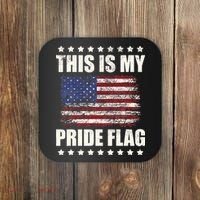This Is My Pride Flag USA American 4th Of July Patriotic Coaster thumb 0
