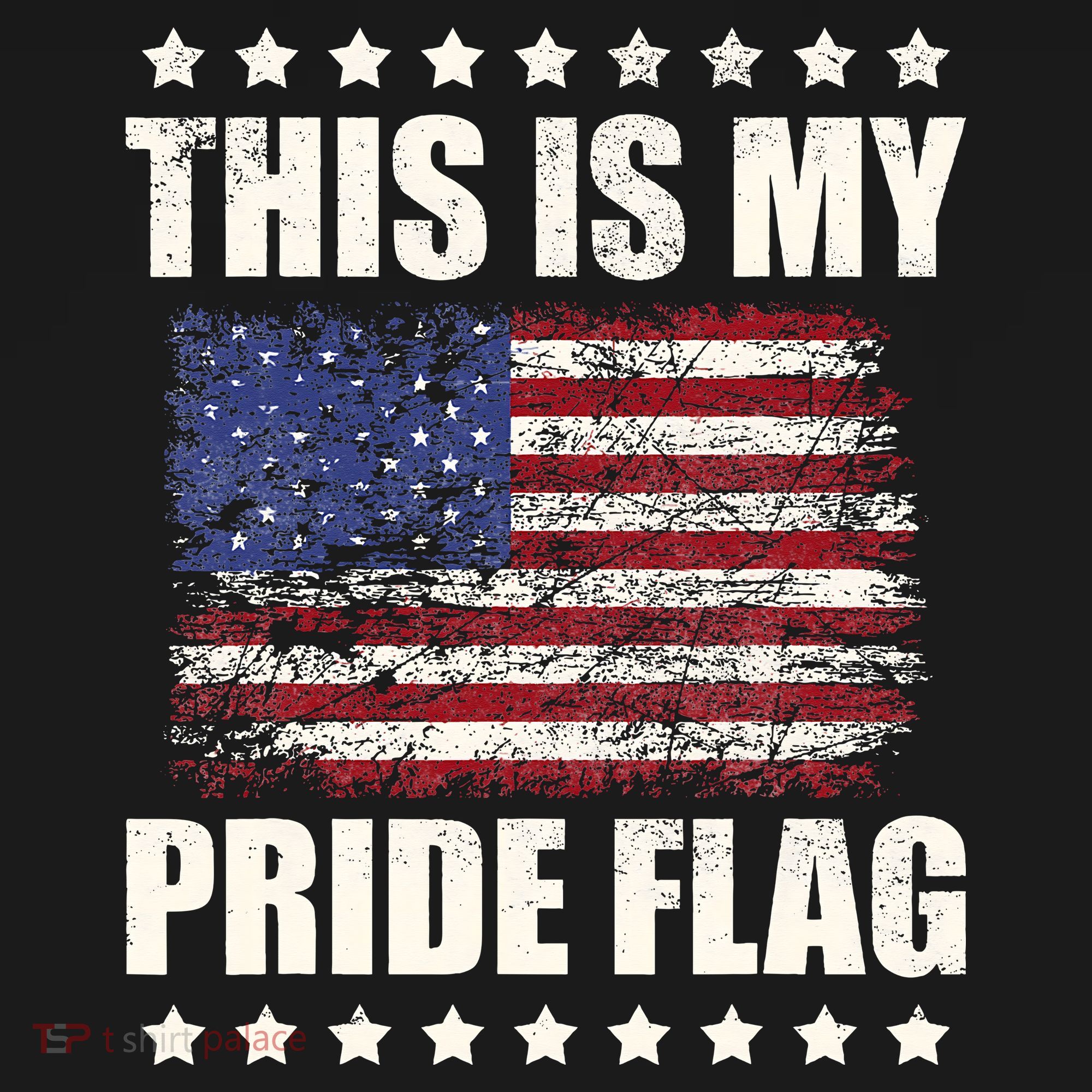 This Is My Pride Flag USA American 4th Of July Patriotic Polo