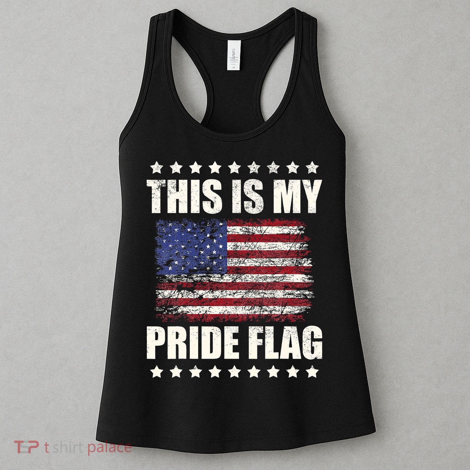 This Is My Pride Flag USA American 4th Of July Patriotic Women's Tank Top