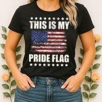 This Is My Pride Flag USA American 4th Of July Patriotic Women's T-Shirt thumb 2