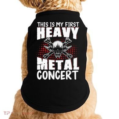 This Is My First Heavy Metal Concert Doggie Tank