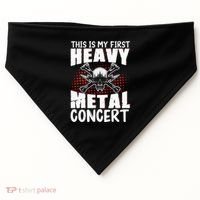 This Is My First Heavy Metal Concert USA-Made Doggie Bandana thumb 0