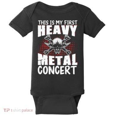 This Is My First Heavy Metal Concert Baby Bodysuit