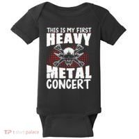 This Is My First Heavy Metal Concert Baby Bodysuit thumb 0