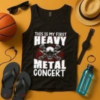 This Is My First Heavy Metal Concert Tank Top thumb 4