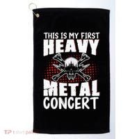 This Is My First Heavy Metal Concert Golf Towel thumb 0