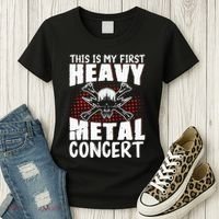 This Is My First Heavy Metal Concert Women's T-Shirt thumb 3