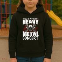 This Is My First Heavy Metal Concert Kids Hoodie thumb 3