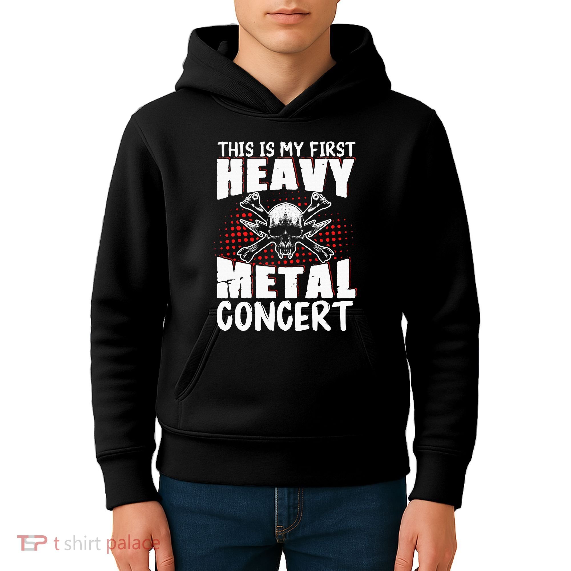 This Is My First Heavy Metal Concert Kids Hoodie