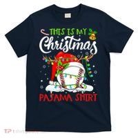 This Is My Christmas Baseball Pajama For Boys T-Shirt thumb 0
