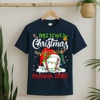 This Is My Christmas Baseball Pajama For Boys T-Shirt thumb 2