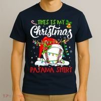 This Is My Christmas Baseball Pajama For Boys T-Shirt thumb 3