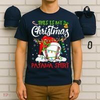 This Is My Christmas Baseball Pajama For Boys T-Shirt thumb 6