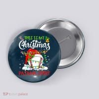 This Is My Christmas Baseball Pajama For Boys Button thumb 0