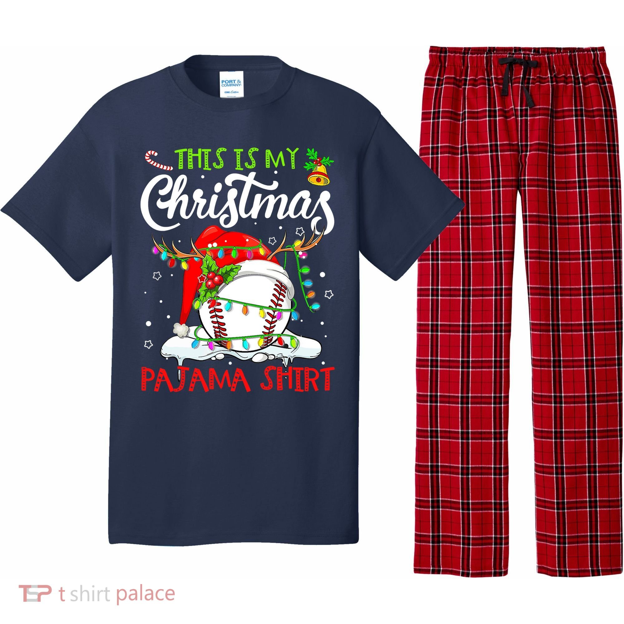 This Is My Christmas Baseball Pajama For Boys Pajama Set