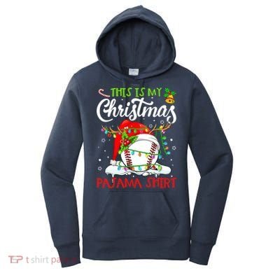 This Is My Christmas Baseball Pajama For Boys Women's Hoodie