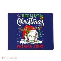 This Is My Christmas Baseball Pajama For Boys Mousepad thumb 0