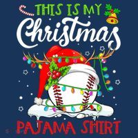 This Is My Christmas Baseball Pajama For Boys Women's Tank Top thumb 5