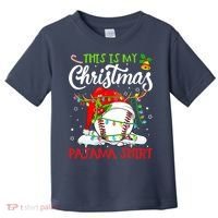 This Is My Christmas Baseball Pajama For Boys Toddler T-Shirt thumb 0