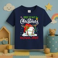 This Is My Christmas Baseball Pajama For Boys Toddler T-Shirt thumb 3