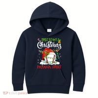 This Is My Christmas Baseball Pajama For Boys Kids Hoodie thumb 0