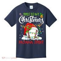 This Is My Christmas Baseball Pajama For Boys Kids T-Shirt thumb 0