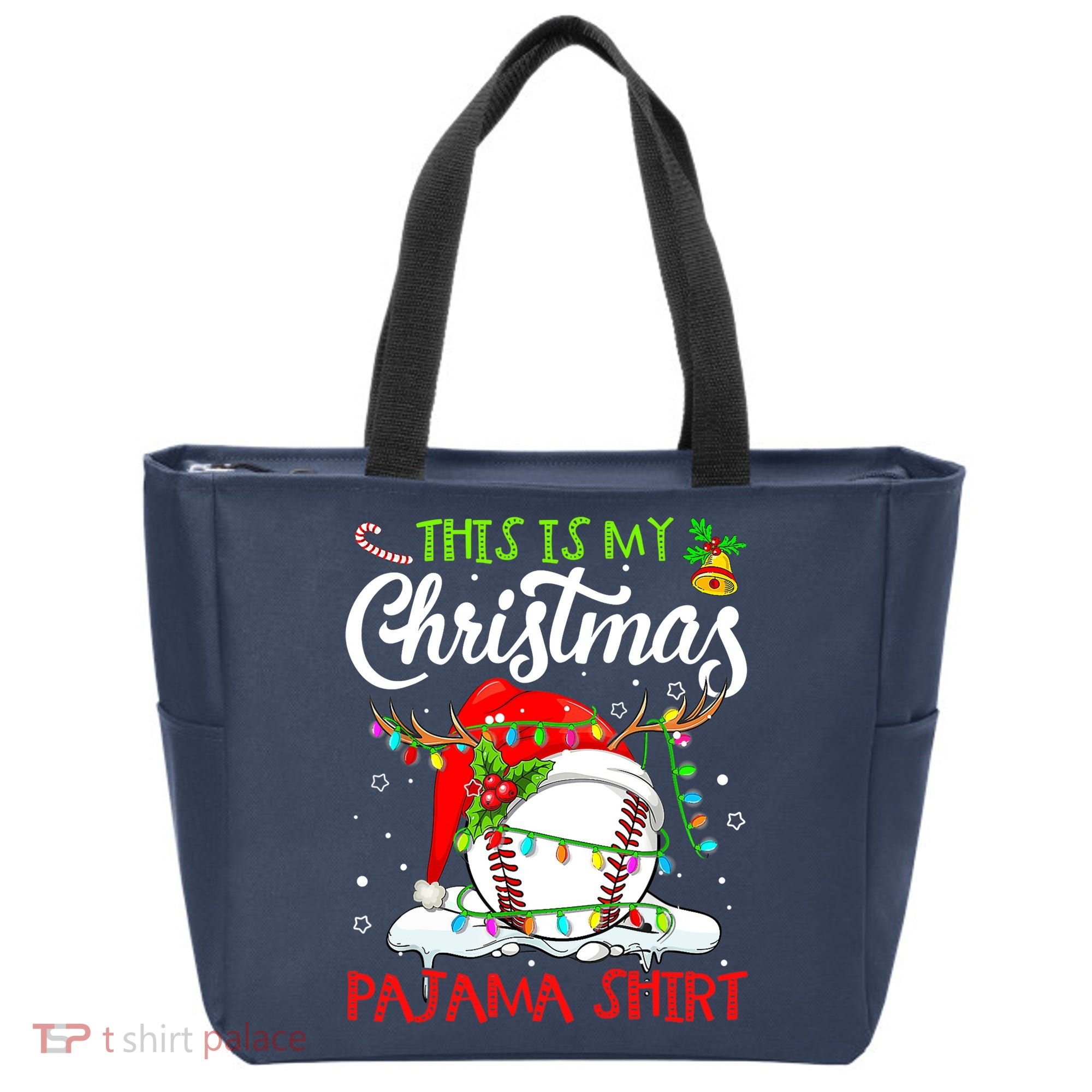 This Is My Christmas Baseball Pajama For Boys Tote Bag