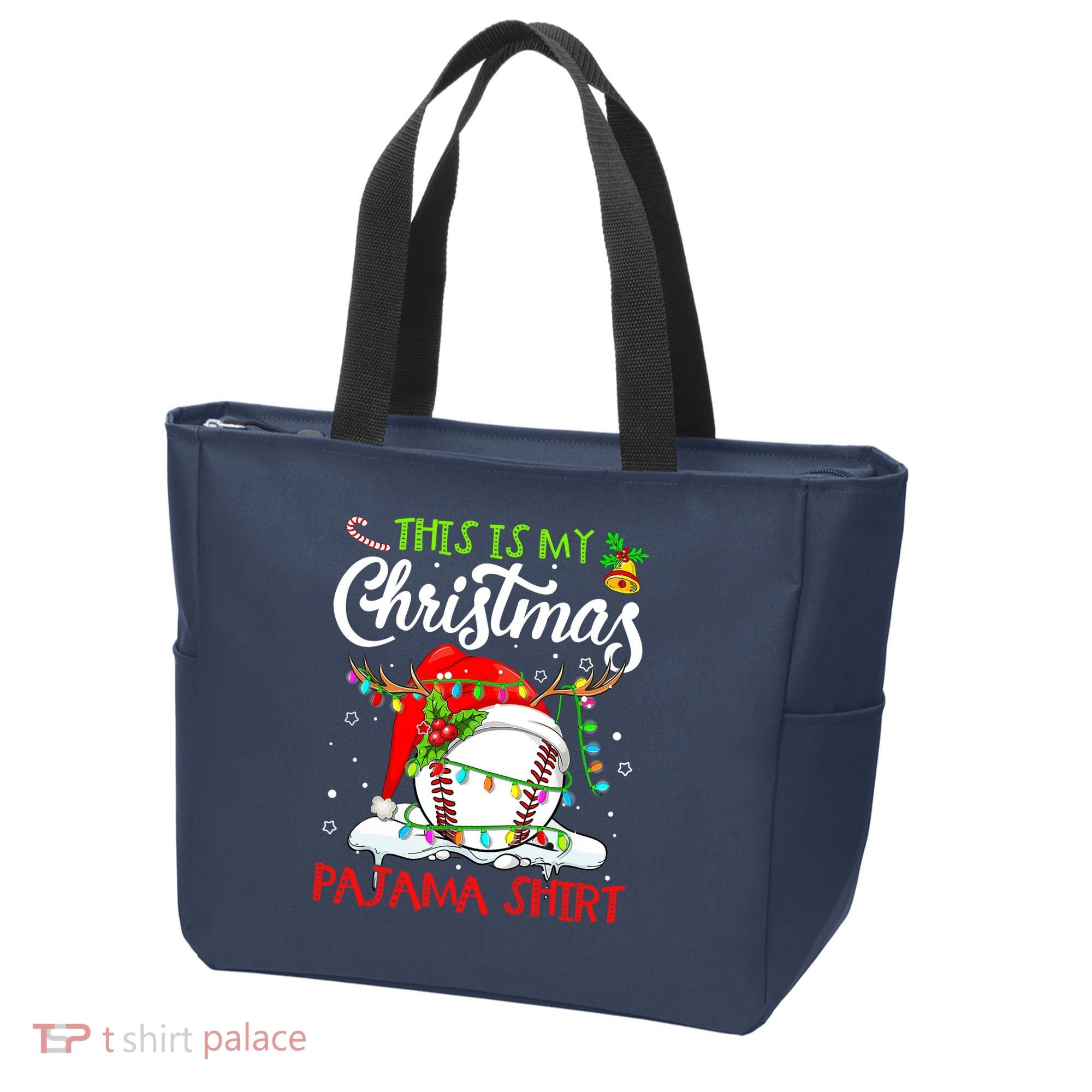 This Is My Christmas Baseball Pajama For Boys Tote Bag