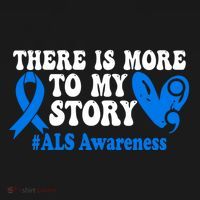 There Is More To My Story Blue Ribbon Als Awareness Month Gift Women's Hoodie thumb 2